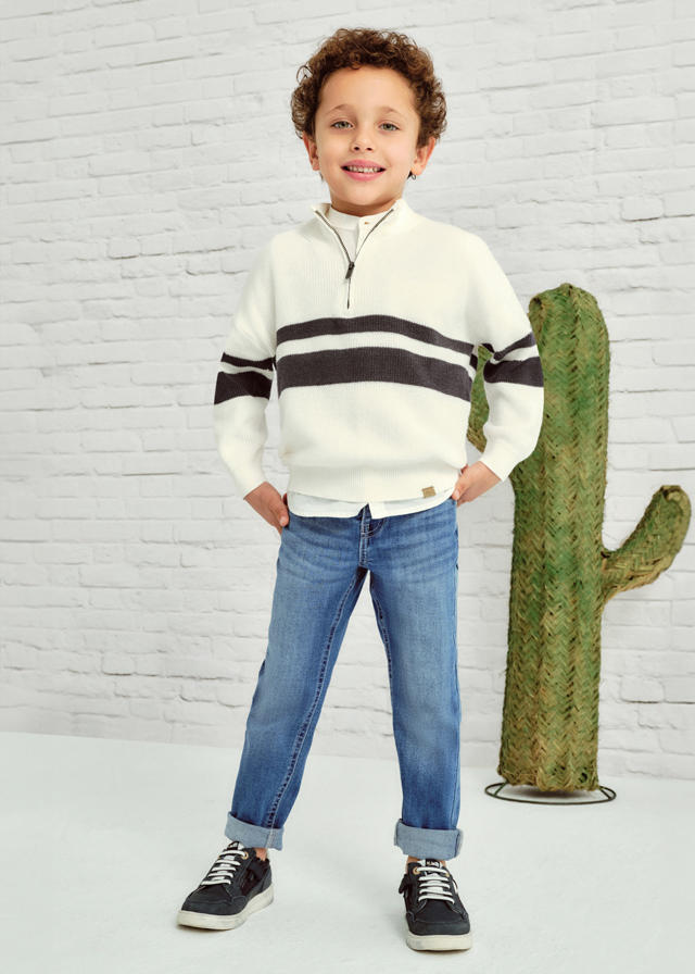 Spodnie jeans slim fit basic - obrazek 2