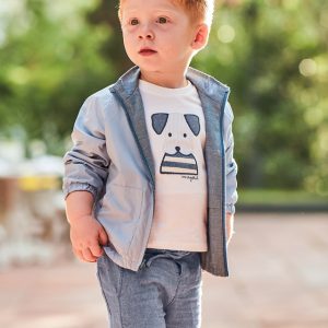 Komplet z bermudami aplikacja