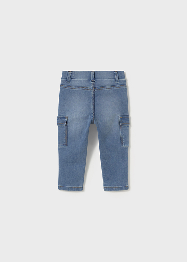 Spodnie denim cargo - obrazek 2