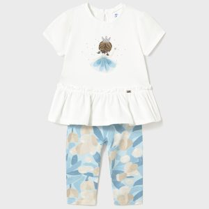 Komplet leginsy we wzory