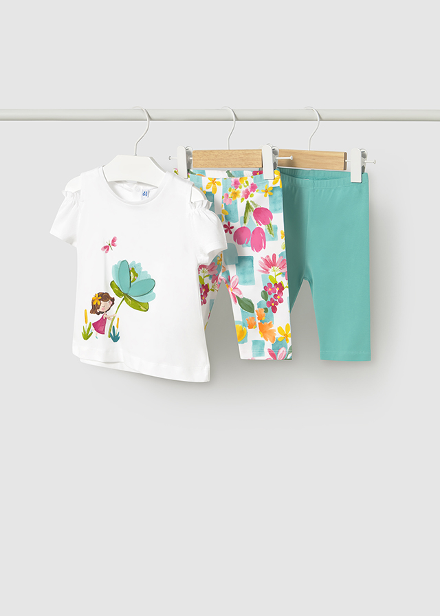 Komplet 2x krótkie legginsy