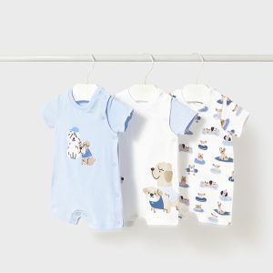 Set 3 pajacyki krótkie