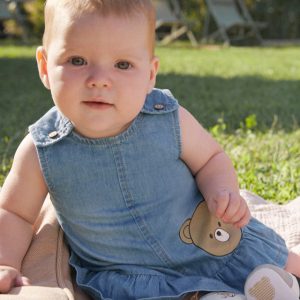 Sukienka i czapka denim