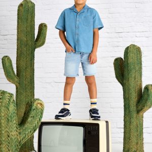 Bermuda soft denim 5 kieszeni