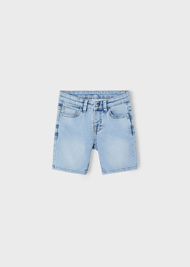 Bermuda soft denim 5 kieszeni - obrazek 2