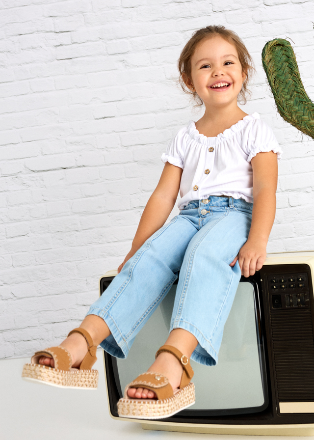 Długie spodnie denim