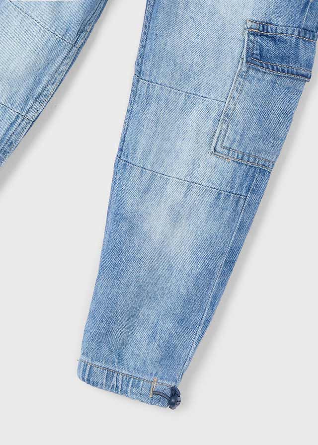 Spodnie denim cargo - obrazek 4