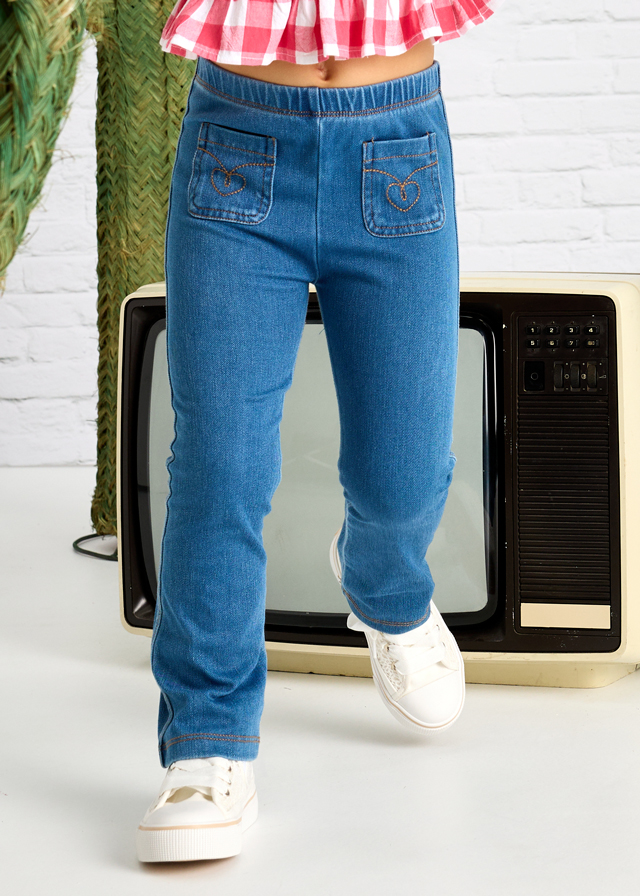 Legginsy knit denim - obrazek 2